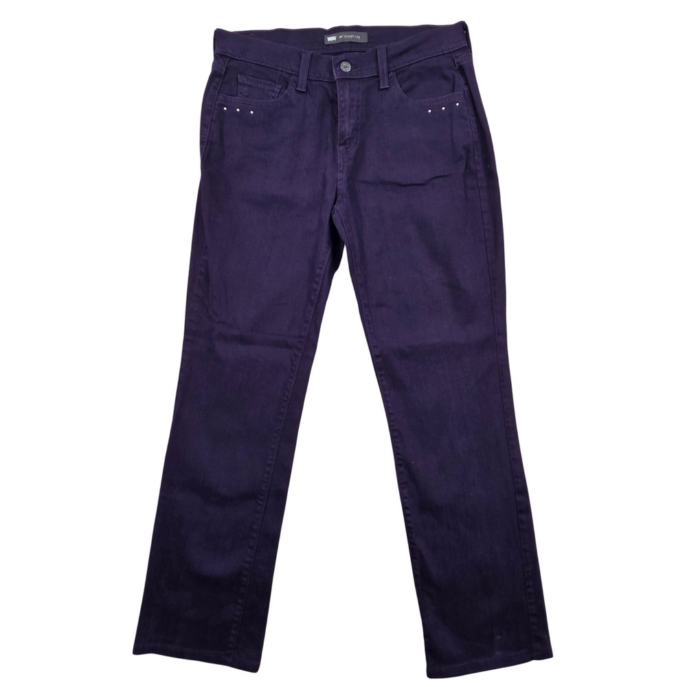Levis 505 Straight Leg Purple Studded Jeans Womens‎ 6M 28x32
